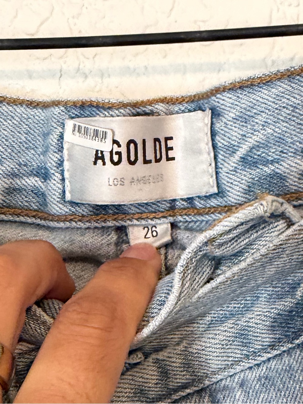 AGOLDE Criss Cross Jeans 100% Cotton Size 26 - Picture 5 of 10